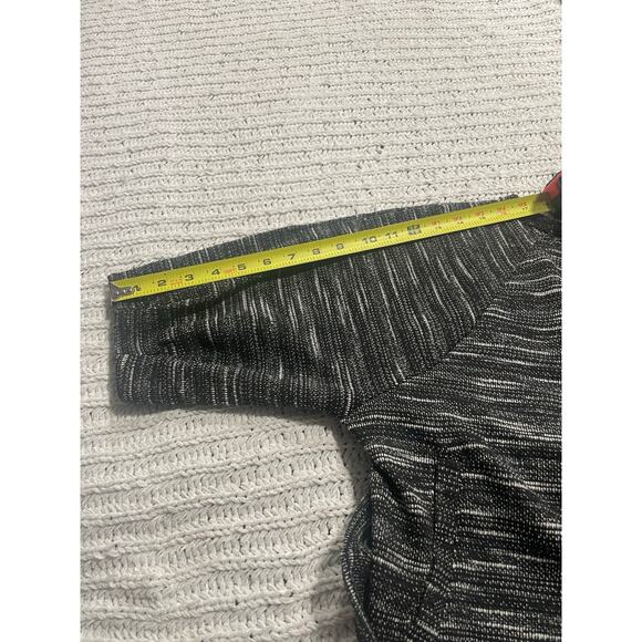 NWT Banana Republic Sweater Zippered Marled Womens Small Black White 572529-00 - Picture 5 of 11